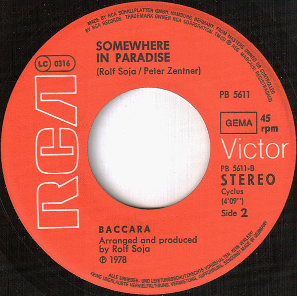 Baccara - The Devil Sent You To Lorado tweedehands 7 inch LP bij Run4Records