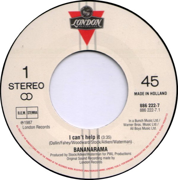 Bananarama - I Can't Help It tweedehands 7 inch LP bij Run4Records