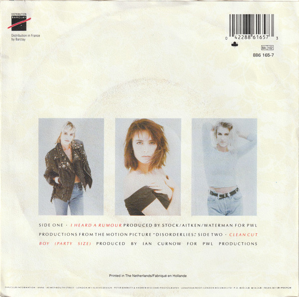 Bananarama - I Heard A Rumour tweedehands 7 inch LP bij Run4Records