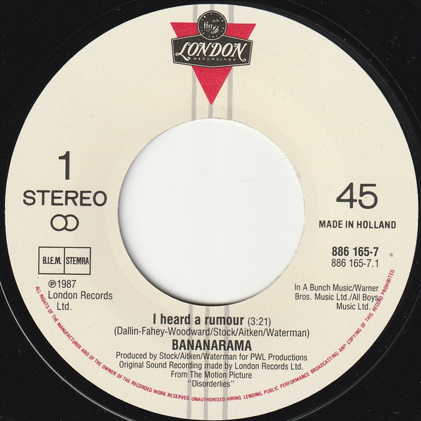 Bananarama - I Heard A Rumour tweedehands 7 inch LP bij Run4Records