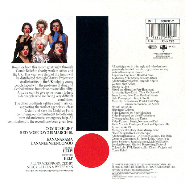 Bananarama, Lananeeneenoonoo - Help! tweedehands 7 inch LP bij Run4Records