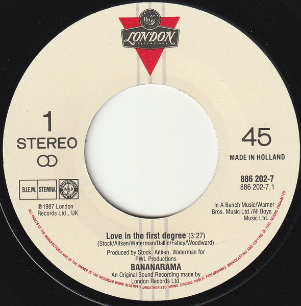 Bananarama - Love In The First Degree tweedehands 7 inch LP bij Run4Records
