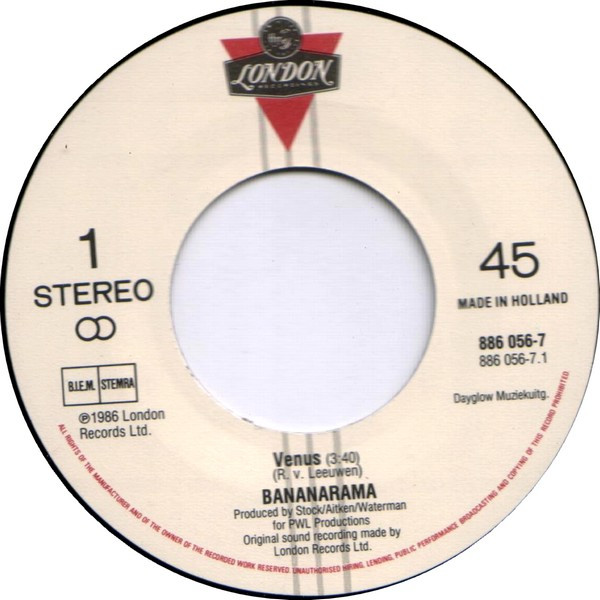Bananarama - Venus tweedehands 7 inch LP bij Run4Records