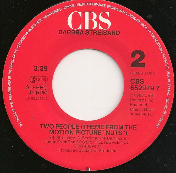 Barbra Streisand, Don Johnson - Till I Loved You tweedehands 7 inch LP bij Run4Records