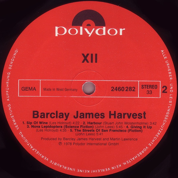 Barclay James Harvest - XII tweedehands rock LP bij Run4Records