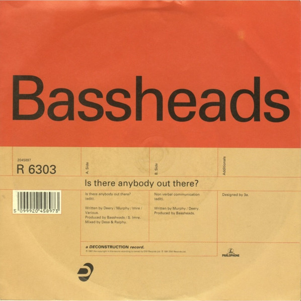 Bassheads - Is There Anybody Out There? tweedehands 7 inch LP bij Run4Records