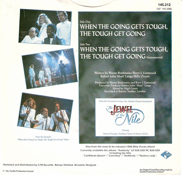 Billy Ocean - When The Going Gets Tough, The Tough Get Going tweedehands 7 inch LP bij Run4Records