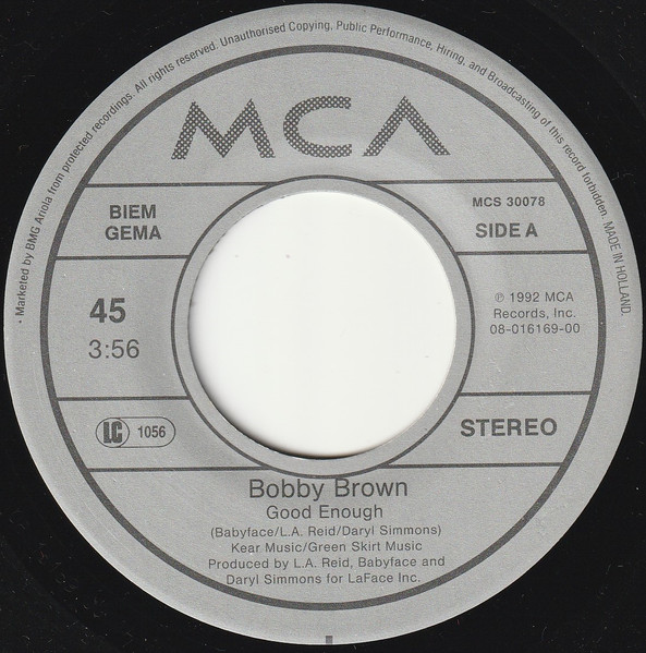 Bobby Brown - Good Enough tweedehands 7 inch LP bij Run4Records