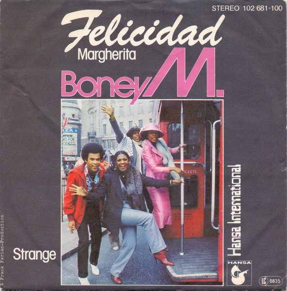 Boney M. - Felicidad (Margherita) tweedehands 7 inch LP bij Run4Records