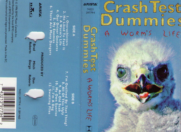 Crash Test Dummies - A Worm's Life tweedehands cassette LP bij Run4Records