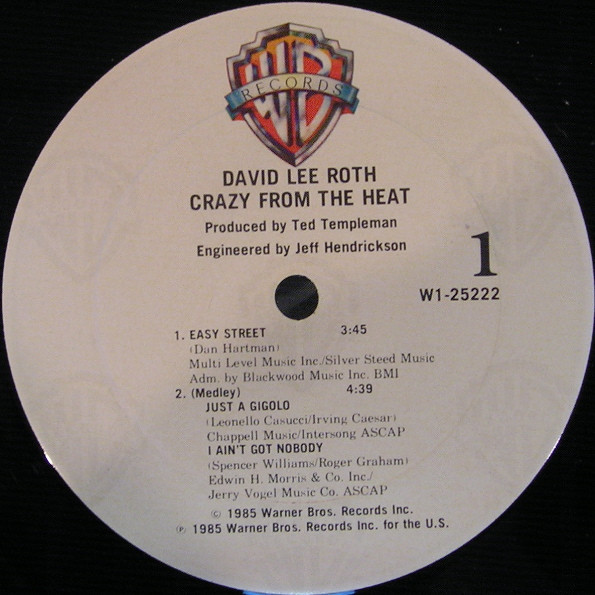 David Lee Roth - Crazy From The Heat tweedehands 12 inch LP bij Run4Records