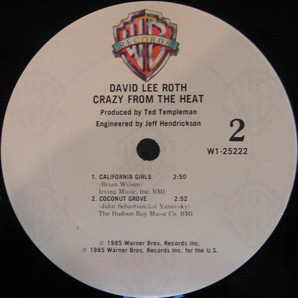 David Lee Roth - Crazy From The Heat tweedehands 12 inch LP bij Run4Records