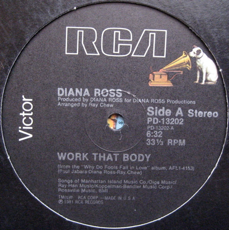 Diana Ross - Work That Body tweedehands soul LP bij Run4Records