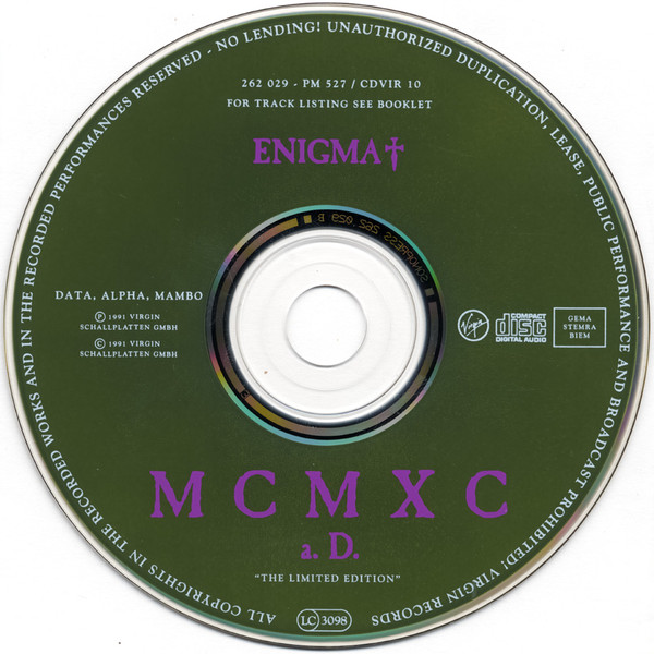 Enigma - MCMXC a.D. "The Limited Edition" tweedehands pop LP bij Run4Records