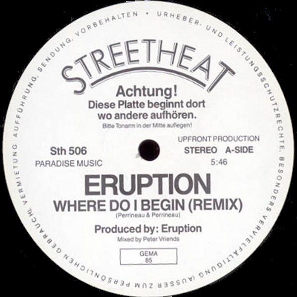 Eruption (4) - Where Do I Begin tweedehands disco LP bij Run4Records
