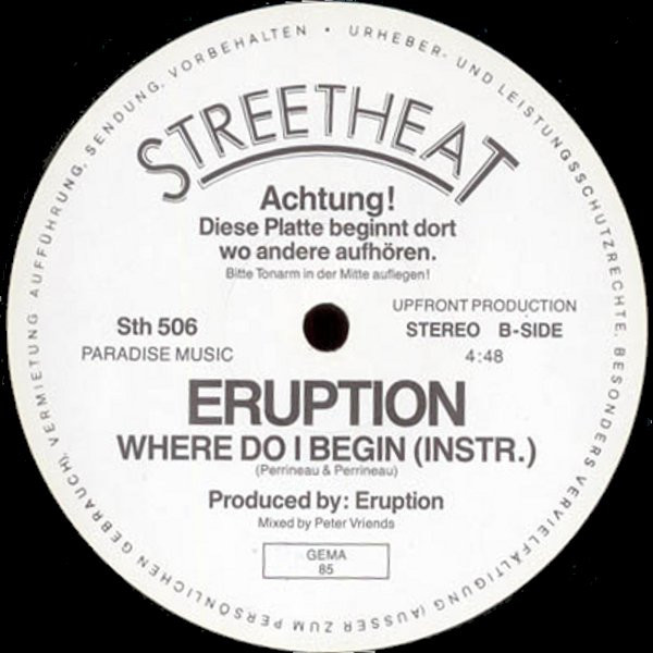 Eruption (4) - Where Do I Begin tweedehands disco LP bij Run4Records