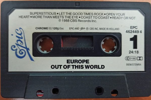 Europe (2) - Out Of This World tweedehands cassette LP bij Run4Records