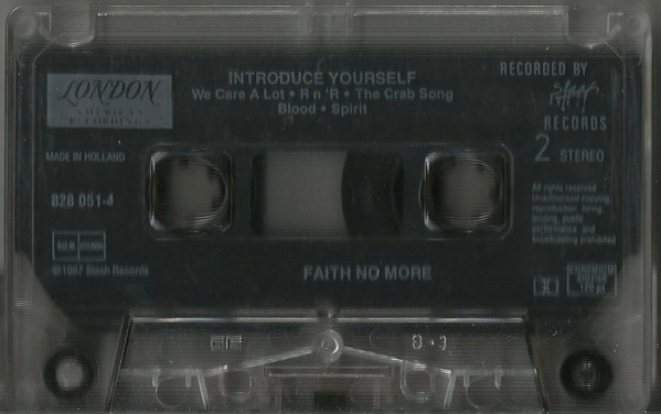 Faith No More - Introduce Yourself tweedehands cassette LP bij Run4Records