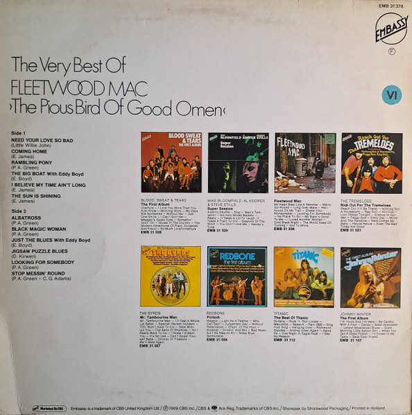 Fleetwood Mac - The Very Best Of Fleetwood Mac tweedehands jazz LP bij Run4Records