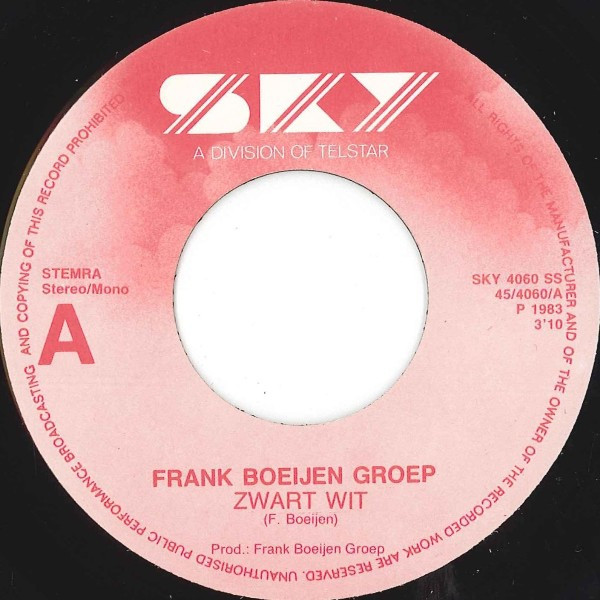 Frank Boeijen Groep - Zwart Wit tweedehands 7 inch LP bij Run4Records