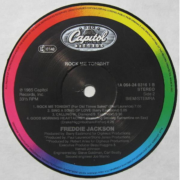 Freddie Jackson - Rock Me Tonight tweedehands soul LP bij Run4Records