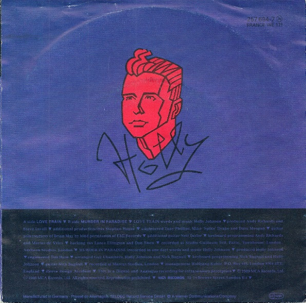 Holly Johnson - Love Train tweedehands 7 inch LP bij Run4Records