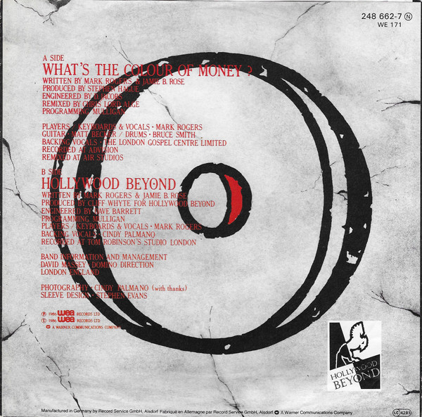 Hollywood Beyond - What's The Colour Of Money ? tweedehands 7 inch LP bij Run4Records