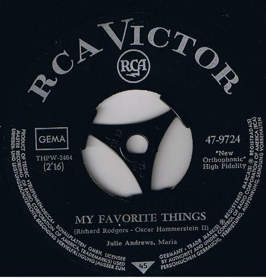 Julie Andrews, Christopher Plummer - Edelweiss / My Favorite Things tweedehands 7 inch LP bij Run4Records