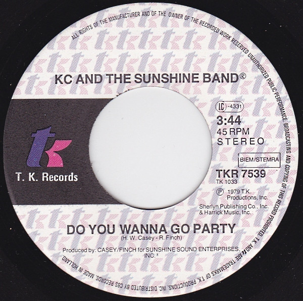 KC & The Sunshine Band - Do You Wanna Go Party / Come To My Island tweedehands 7 inch LP bij Run4Records