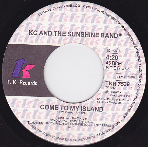 KC & The Sunshine Band - Do You Wanna Go Party / Come To My Island tweedehands 7 inch LP bij Run4Records