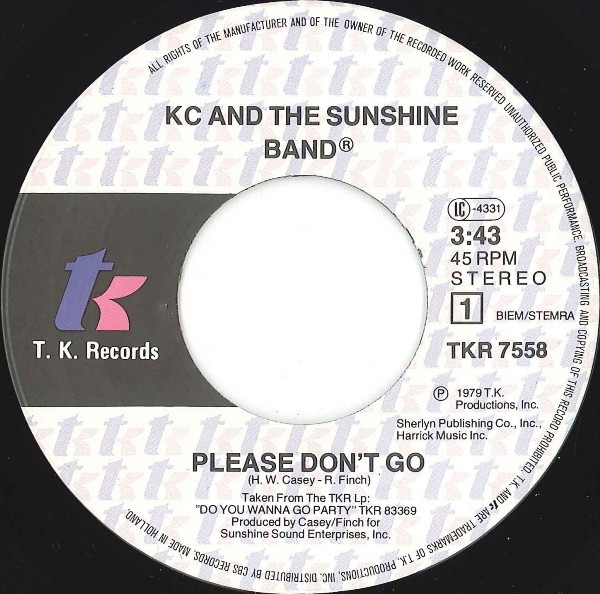 KC & The Sunshine Band - Please Don't Go tweedehands 7 inch LP bij Run4Records