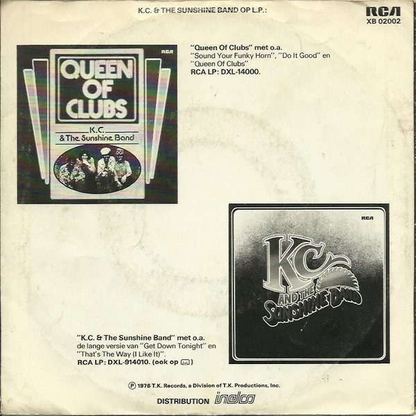 KC & The Sunshine Band - Queen Of Clubs tweedehands 7 inch LP bij Run4Records