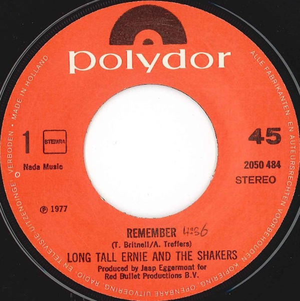 Long Tall Ernie And The Shakers - Do You Remember tweedehands 7 inch LP bij Run4Records