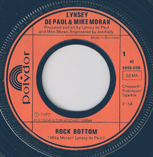 Lynsey De Paul, Mike Moran - Rock Bottom tweedehands 7 inch LP bij Run4Records