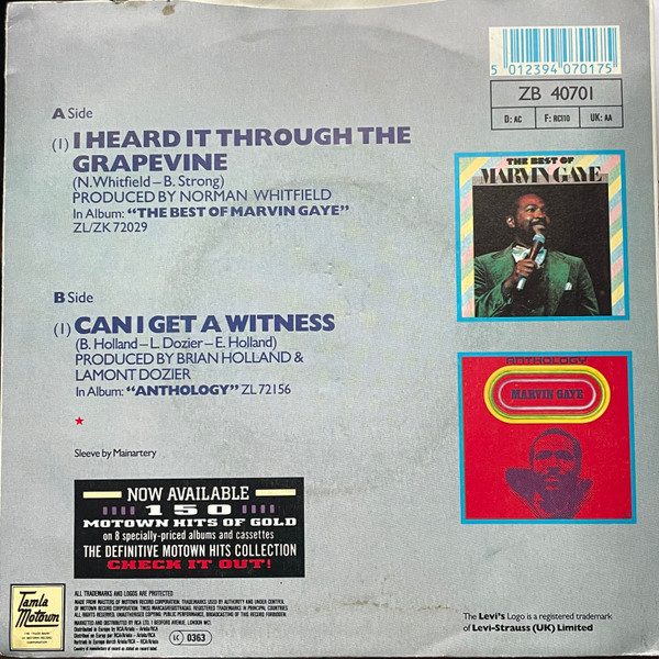 Marvin Gaye - I Heard It Through The Grapevine tweedehands 7 inch LP bij Run4Records