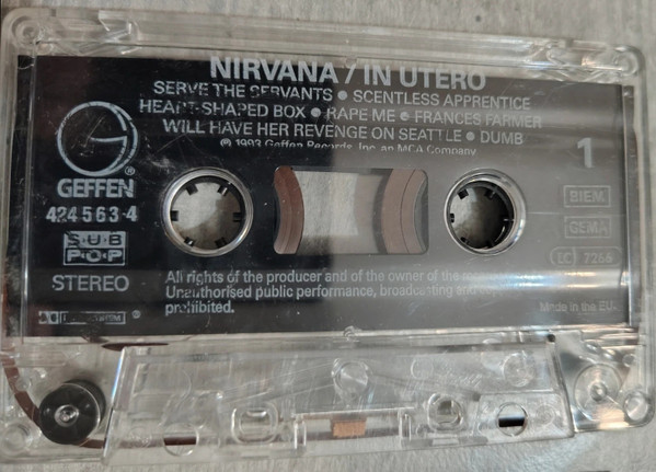 Nirvana - In Utero tweedehands cassette LP bij Run4Records
