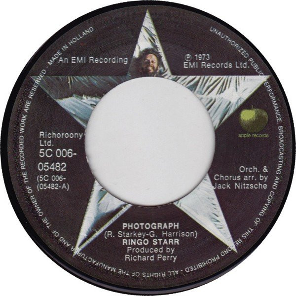 Ringo Starr - Photograph tweedehands 7 inch LP bij Run4Records