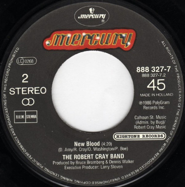 Robert Cray - Right Next Door (Because Of Me) tweedehands 7 inch LP bij Run4Records