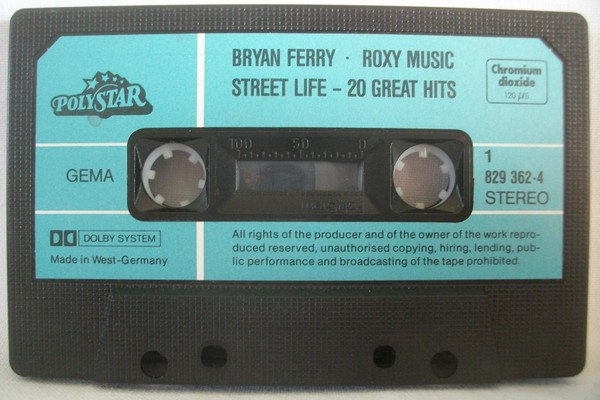 Roxy Music, Bryan Ferry - Street Life: 20 Great Hits tweedehands cassette LP bij Run4Records