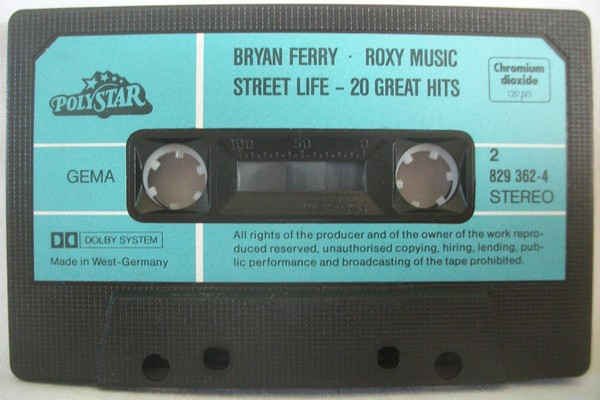 Roxy Music, Bryan Ferry - Street Life: 20 Great Hits tweedehands cassette LP bij Run4Records