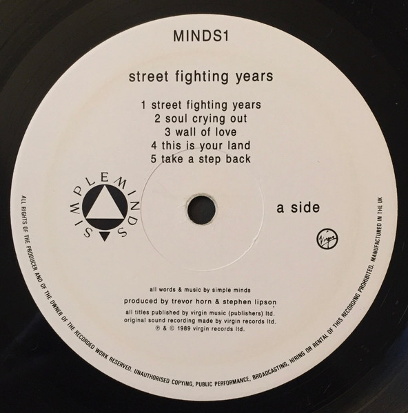 Simple Minds - Street Fighting Years tweedehands pop LP bij Run4Records