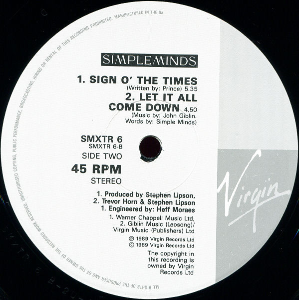 Simple Minds - The Amsterdam EP tweedehands rock LP bij Run4Records
