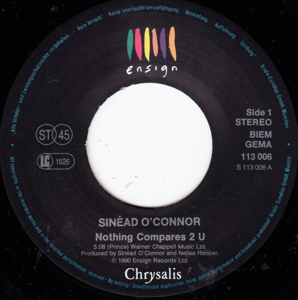 Sinéad O'Connor - Nothing Compares 2 U tweedehands 7 inch LP bij Run4Records