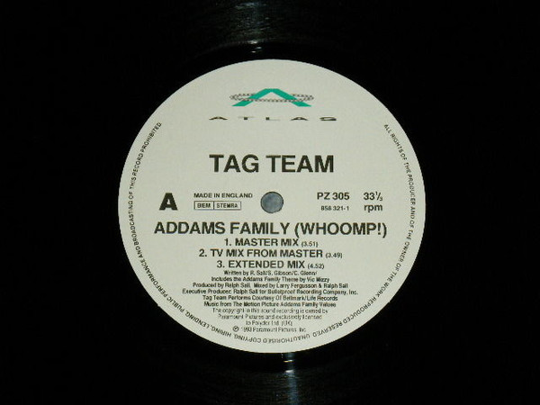 Tag Team - Addams Family (Whoomp!) tweedehands hip hop LP bij Run4Records