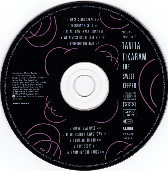 Tanita Tikaram - The Sweet Keeper tweedehands pop LP bij Run4Records
