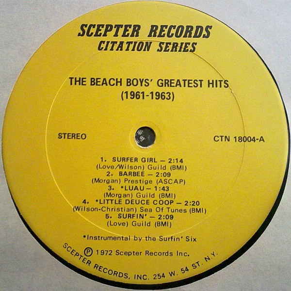 The Beach Boys - The Best Of The Beach Boys - The Beach Boys' Greatest Hits (1961-1963) tweedehands pop LP bij Run4Records