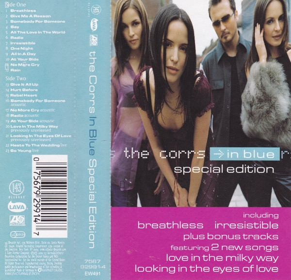 The Corrs - In Blue tweedehands cassette LP bij Run4Records