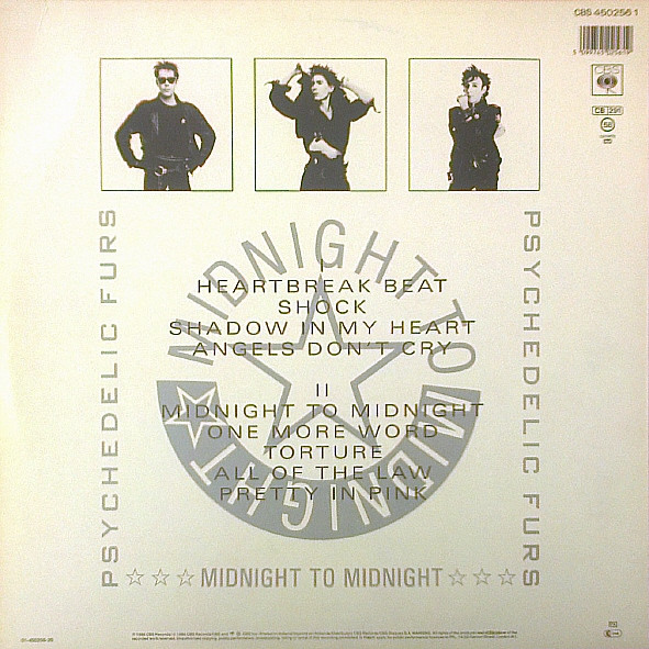 The Psychedelic Furs - Midnight To Midnight tweedehands new wave LP bij Run4Records