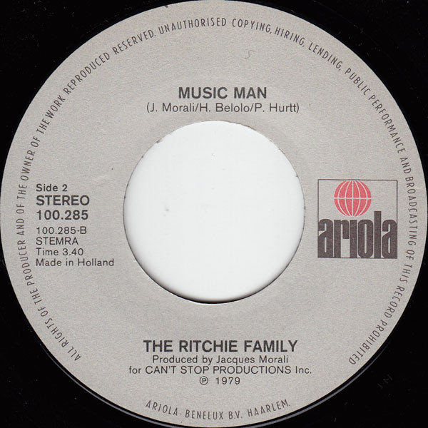 The Ritchie Family - American Generation tweedehands 7 inch LP bij Run4Records