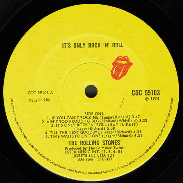 The Rolling Stones - It's Only Rock 'N Roll tweedehands rock & roll LP bij Run4Records